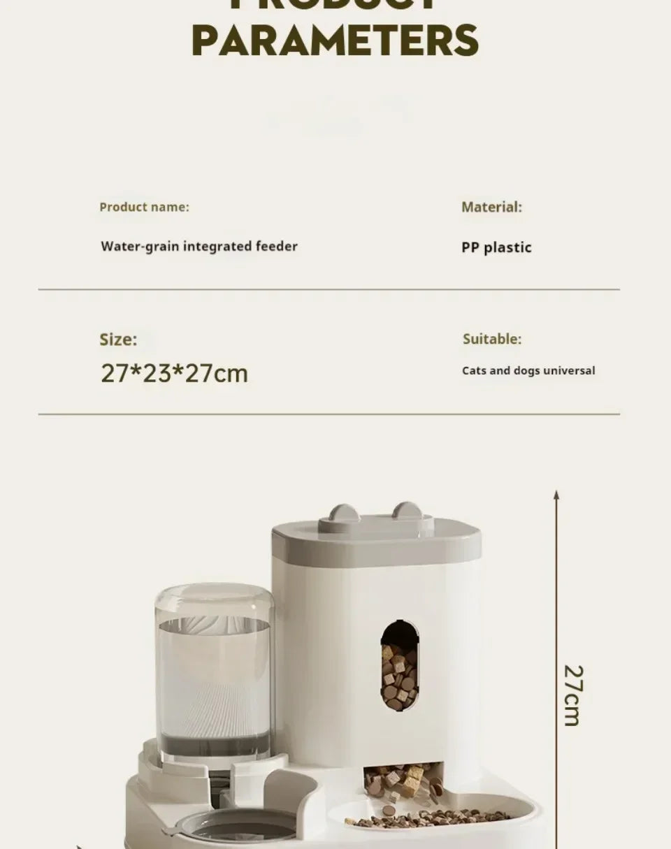 Automatic Pet Feeder and Water Dispenser 2in1