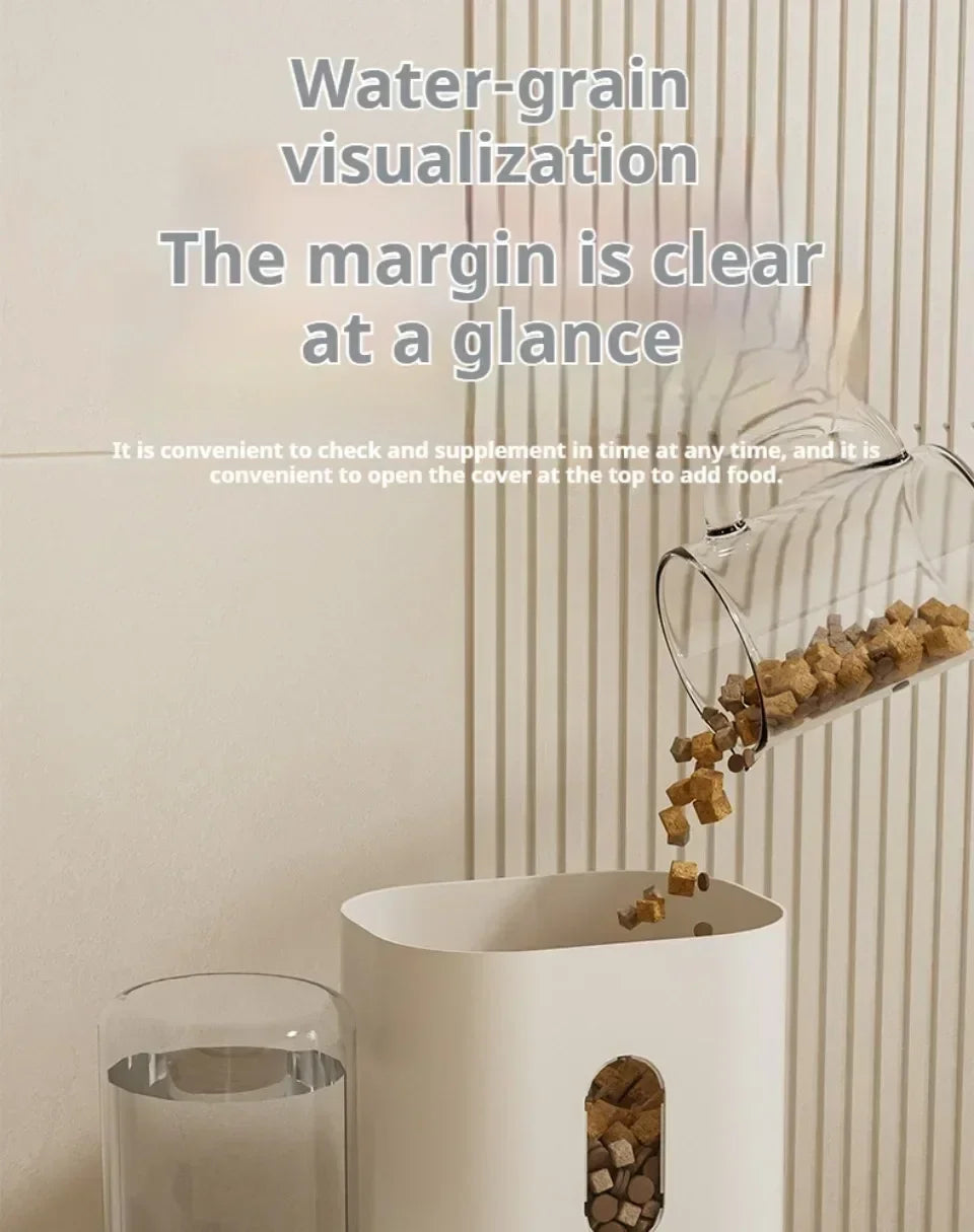 Automatic Pet Feeder and Water Dispenser 2in1