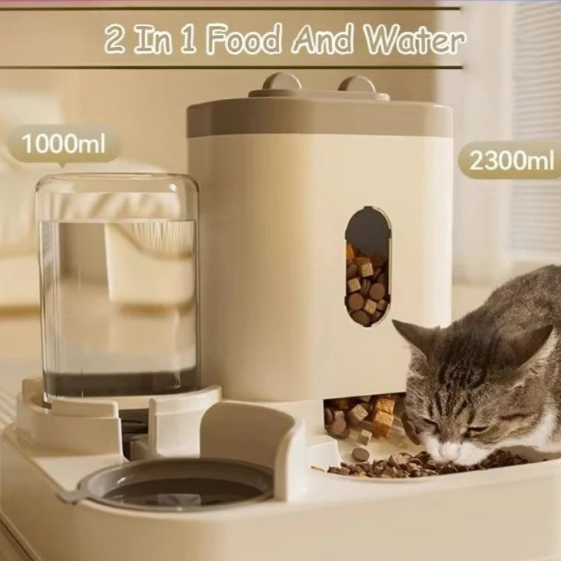 Automatic Pet Feeder and Water Dispenser 2in1